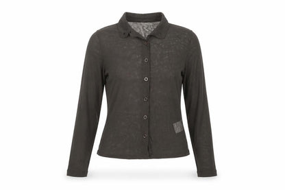 Womens UK Size 2XS Motel Brown Basic Button-Up