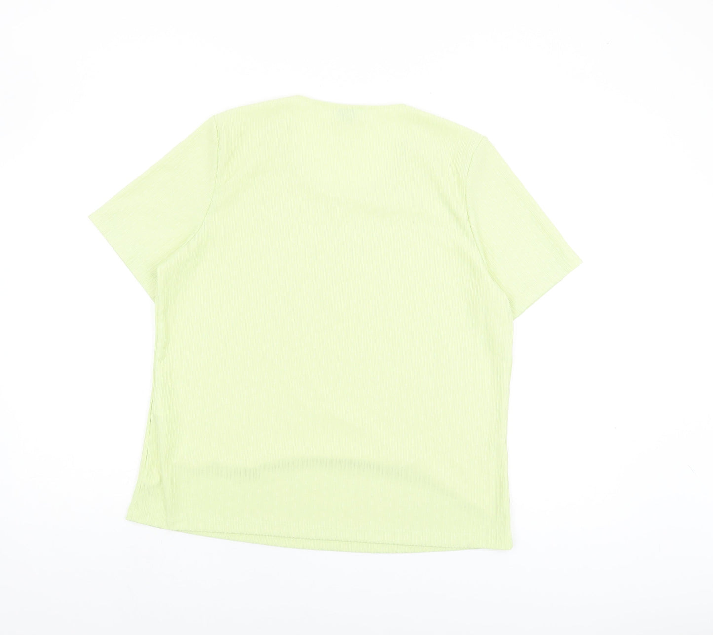 Womens UK Size 16 Eastex Green Basic T-Shirt