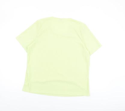 Womens UK Size 16 Eastex Green Basic T-Shirt