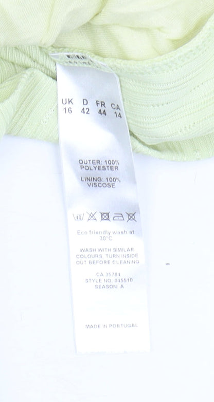Womens UK Size 16 Eastex Green Basic T-Shirt