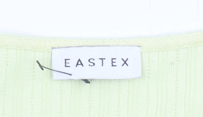 Womens UK Size 16 Eastex Green Basic T-Shirt