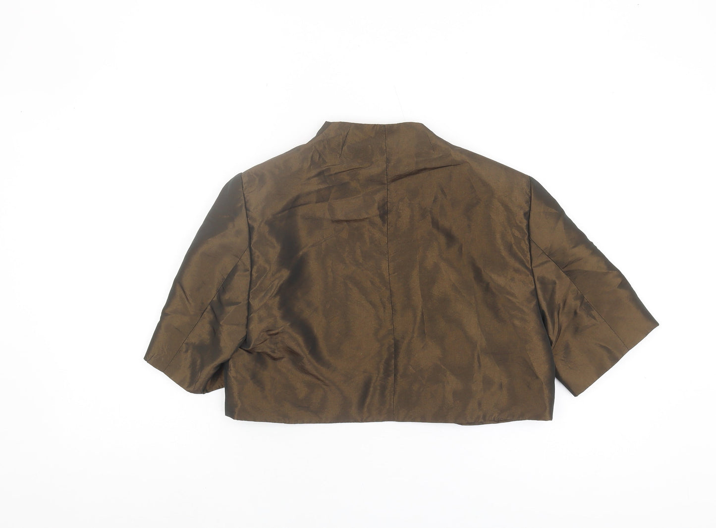 Klass Collection Women's Brown Cropped Blazer Size 14