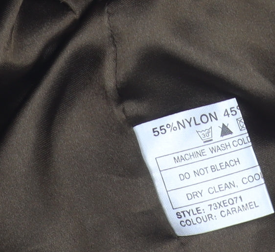 Klass Collection Women's Brown Cropped Blazer Size 14