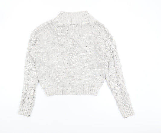 Womens UK Size M OBJECT Ivory Pullover Jumper