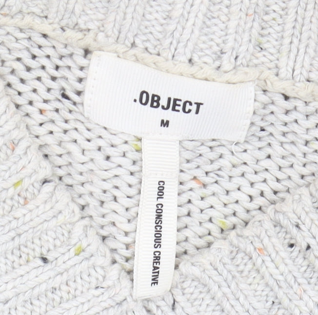Womens UK Size M OBJECT Ivory Pullover Jumper
