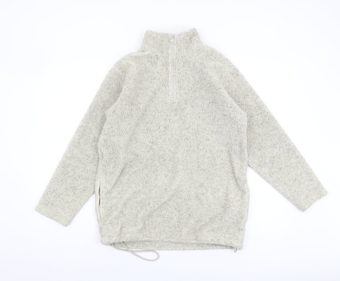 Anne Brooks Ivory Women's Zip Sweatshirt Size 10