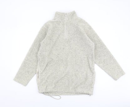 Anne Brooks Ivory Women's Zip Sweatshirt Size 10