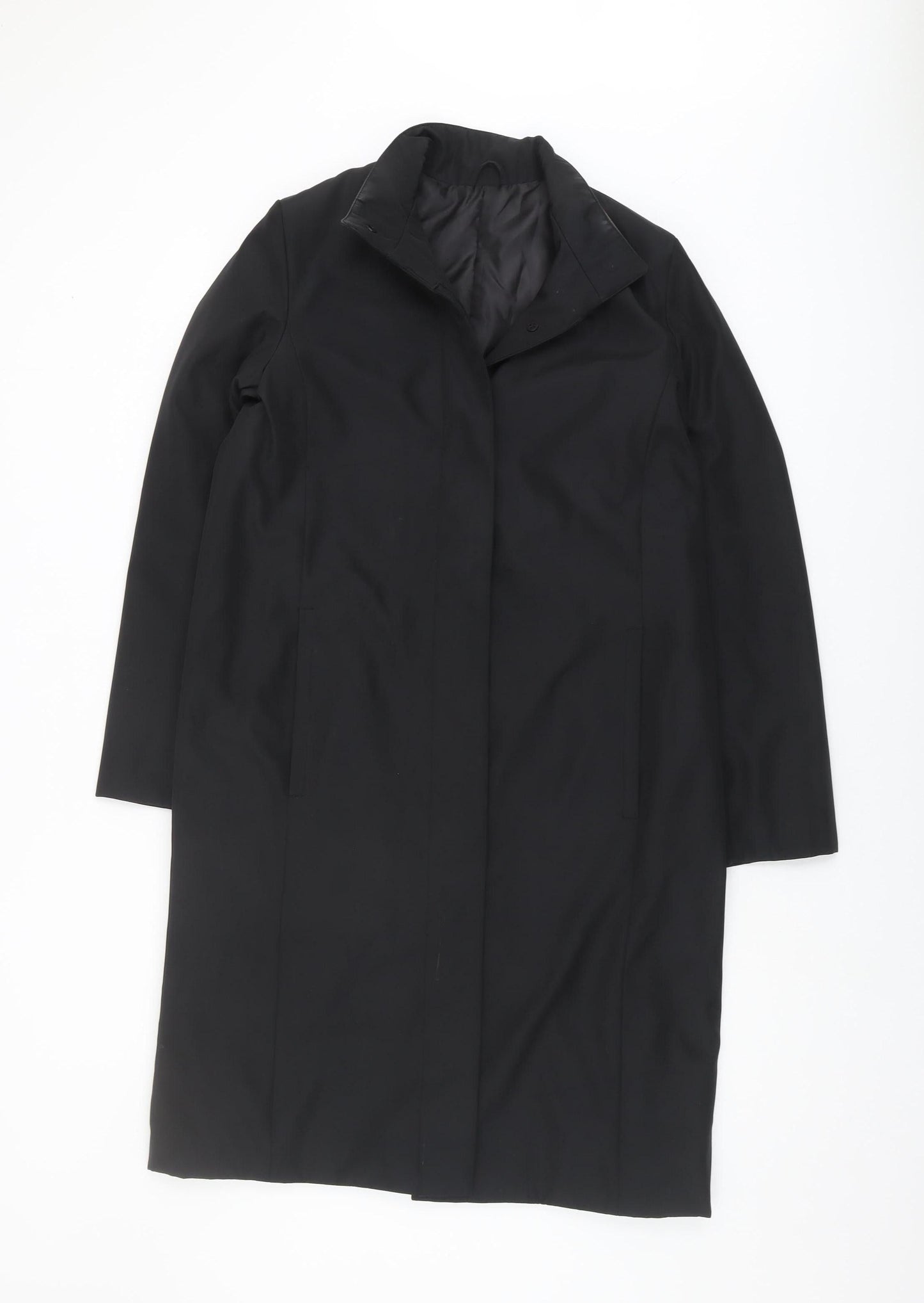 Womens UK Size 12 BHS Black Overcoat
