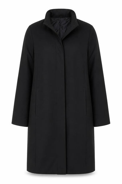 Womens UK Size 12 BHS Black Overcoat