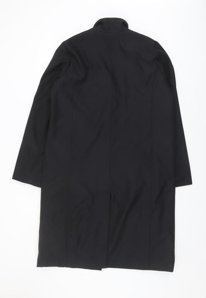 Womens UK Size 12 BHS Black Overcoat