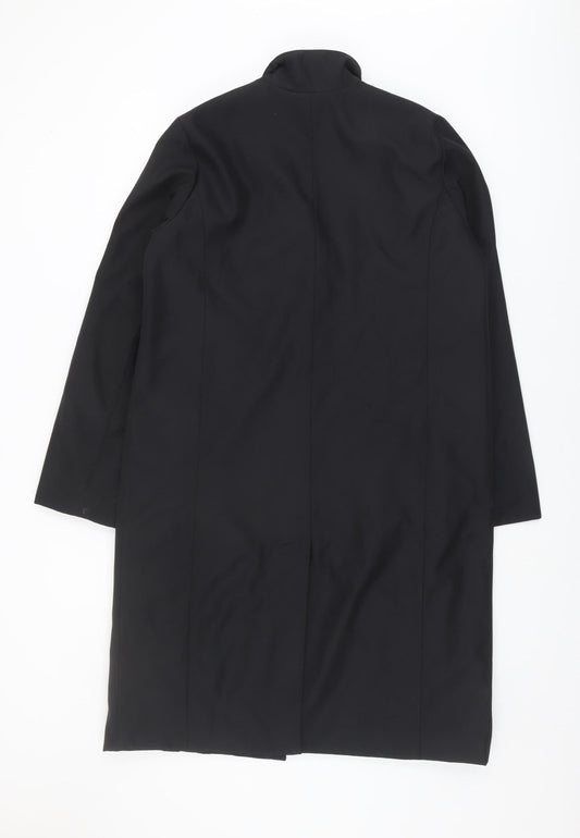 Womens UK Size 12 BHS Black Overcoat
