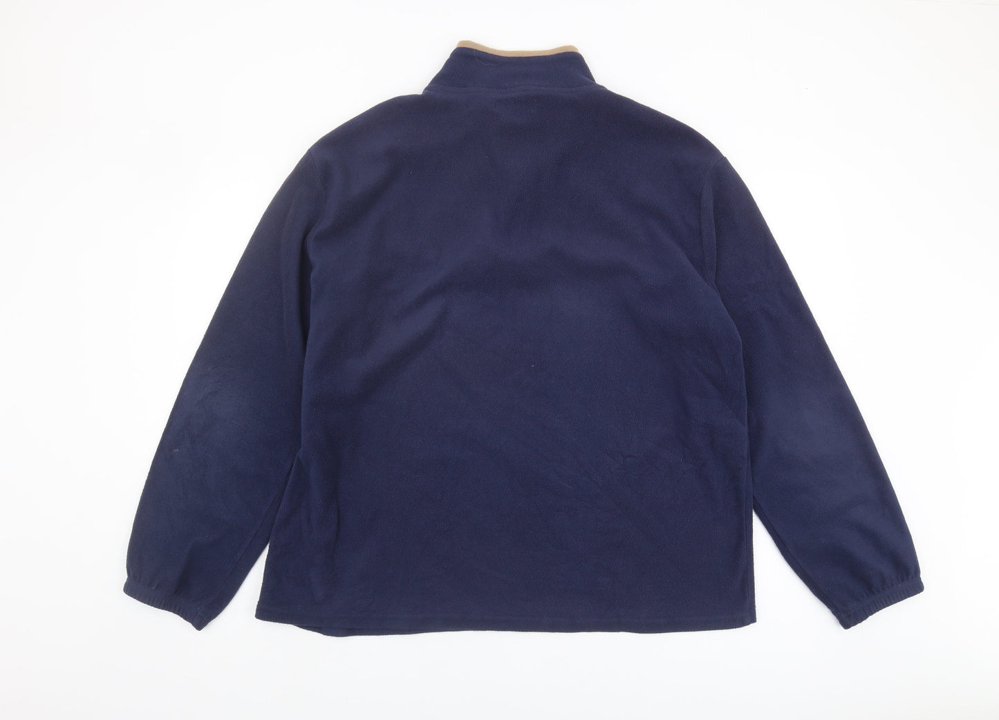 Mens UK Size XL Atlas For Men Blue 1/4 Zip Sweatshirt