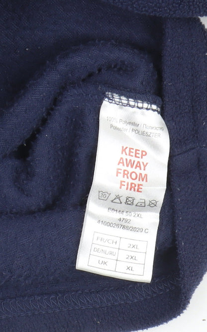Mens UK Size XL Atlas For Men Blue 1/4 Zip Sweatshirt