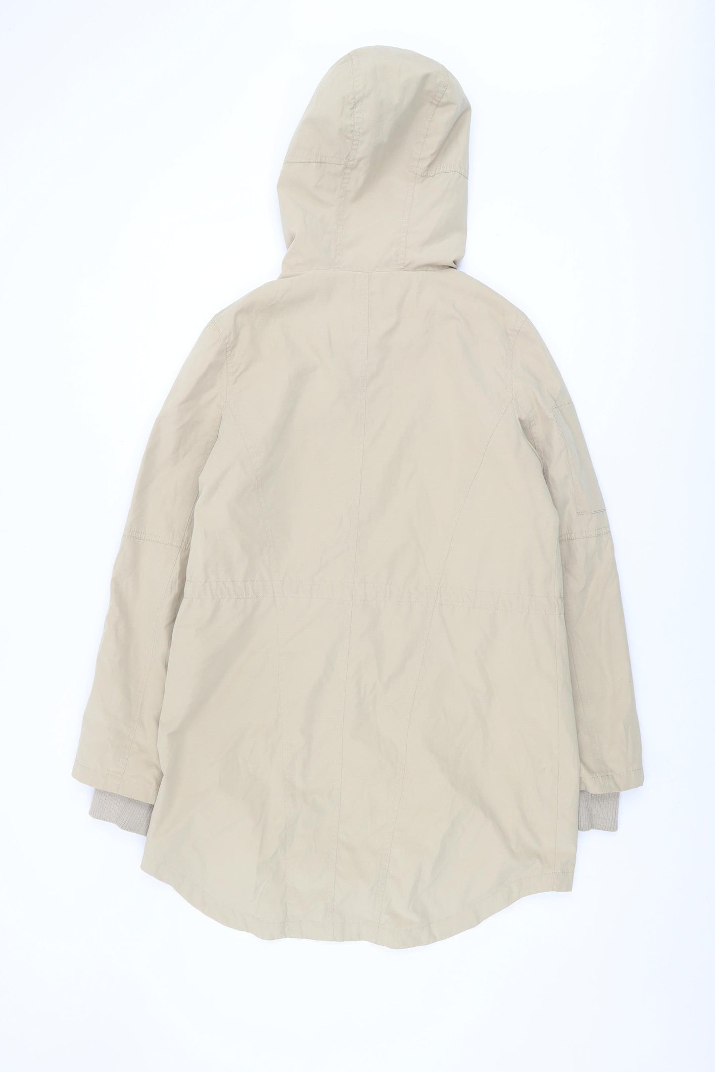Womens UK Size S Oasis Beige Parka Coat