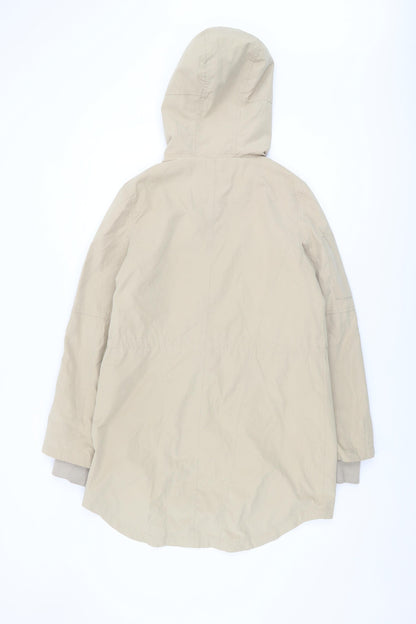 Womens UK Size S Oasis Beige Parka Coat