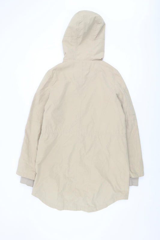 Womens UK Size S Oasis Beige Parka Coat