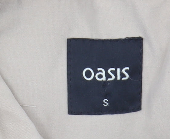 Womens UK Size S Oasis Beige Parka Coat