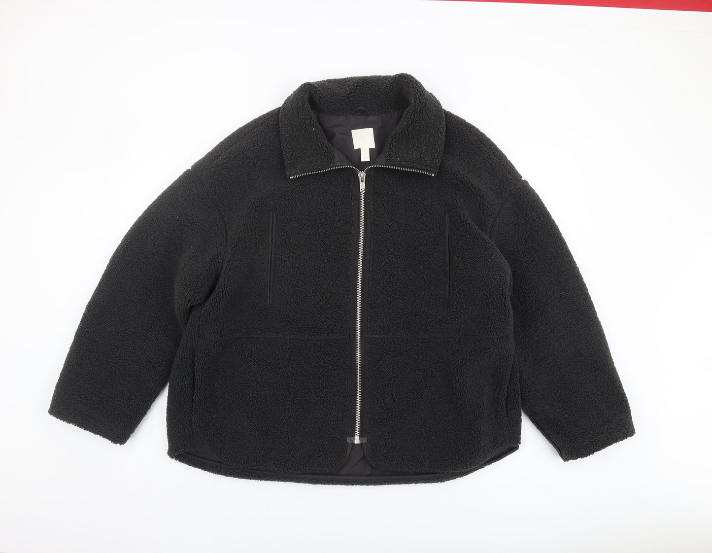 Mens UK Size L H&M Black Basic Jacket