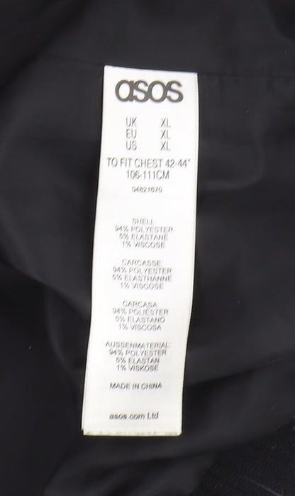 ASOS Men's Black XL Hooded Basic Jacket 42-44"