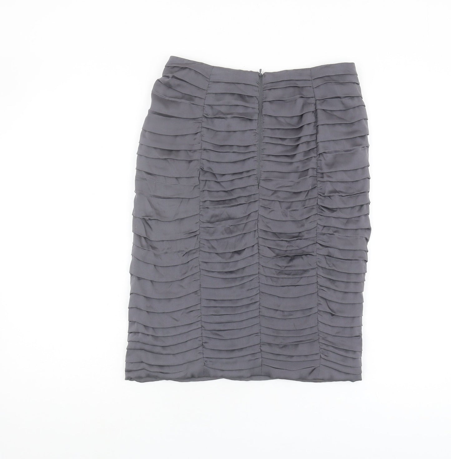 Coast Women's Grey Silk Pencil Skirt in Size 8