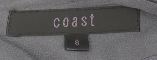 Coast Women's Grey Silk Pencil Skirt in Size 8