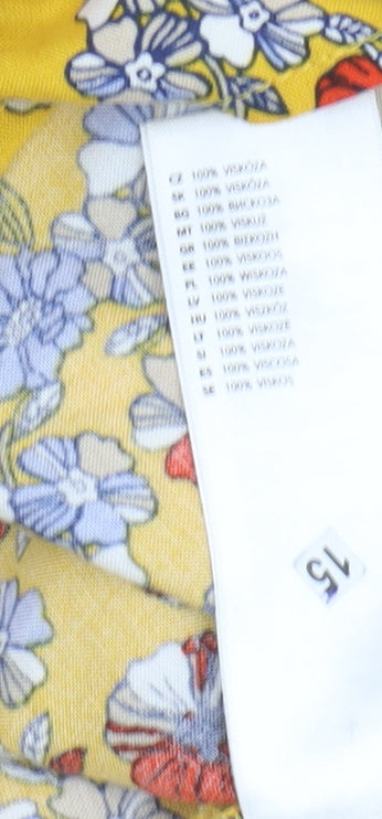 Maine New England Women's Multicoloured Floral Tunic Blouse Size 14