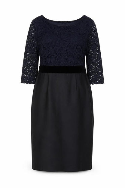 Boden Women's Black Lace Sheath Dress Size 14 Formal