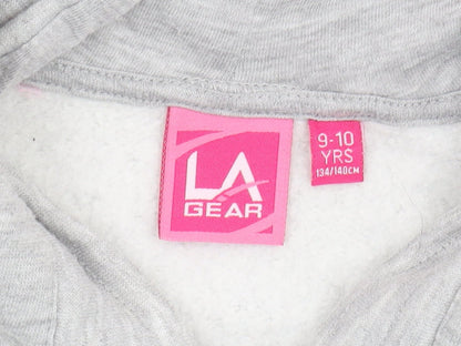 LA Gear Girls Grey Full Zip Hoodie 9-10 Years