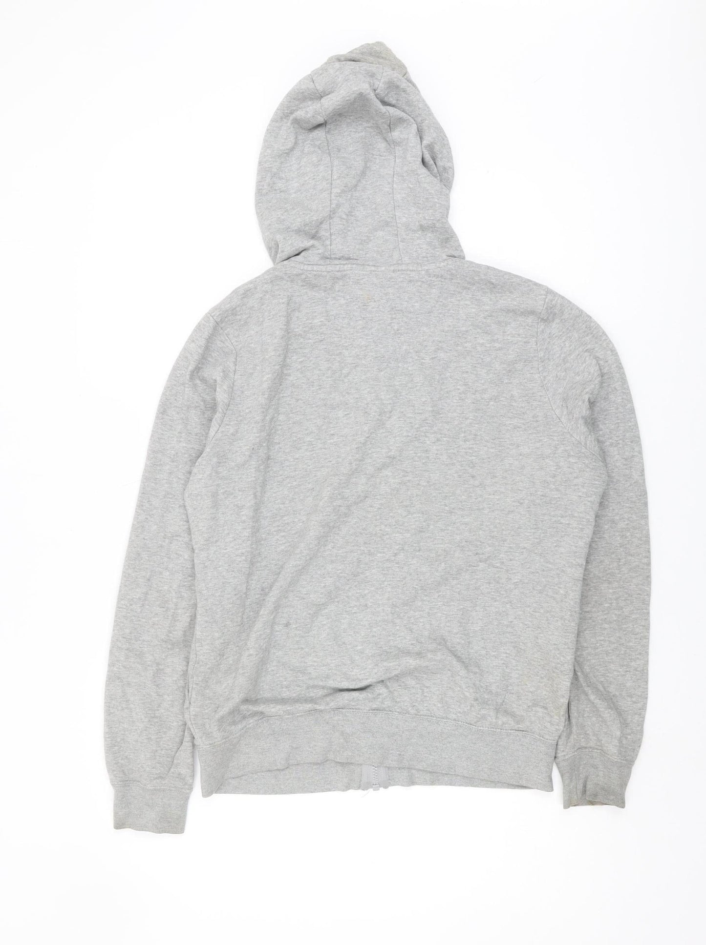 Nike Women’s Grey Full Zip Hoodie S with Logo & Pockets