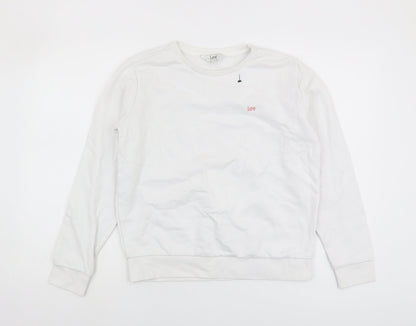 Lee Women's White Sweatshirt S
