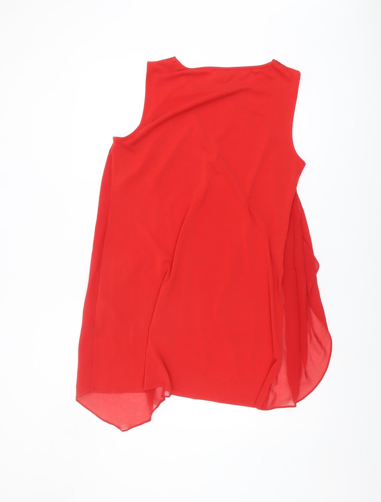 Womens UK Size 16 Phase Eight Red Tunic Tank