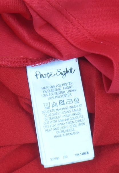 Womens UK Size 16 Phase Eight Red Tunic Tank