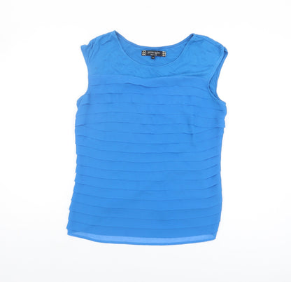 Womens UK Size 12 Principles by Ben de Lisi Blue Basic Blouse