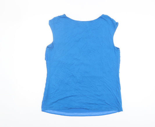Womens UK Size 12 Principles by Ben de Lisi Blue Basic Blouse