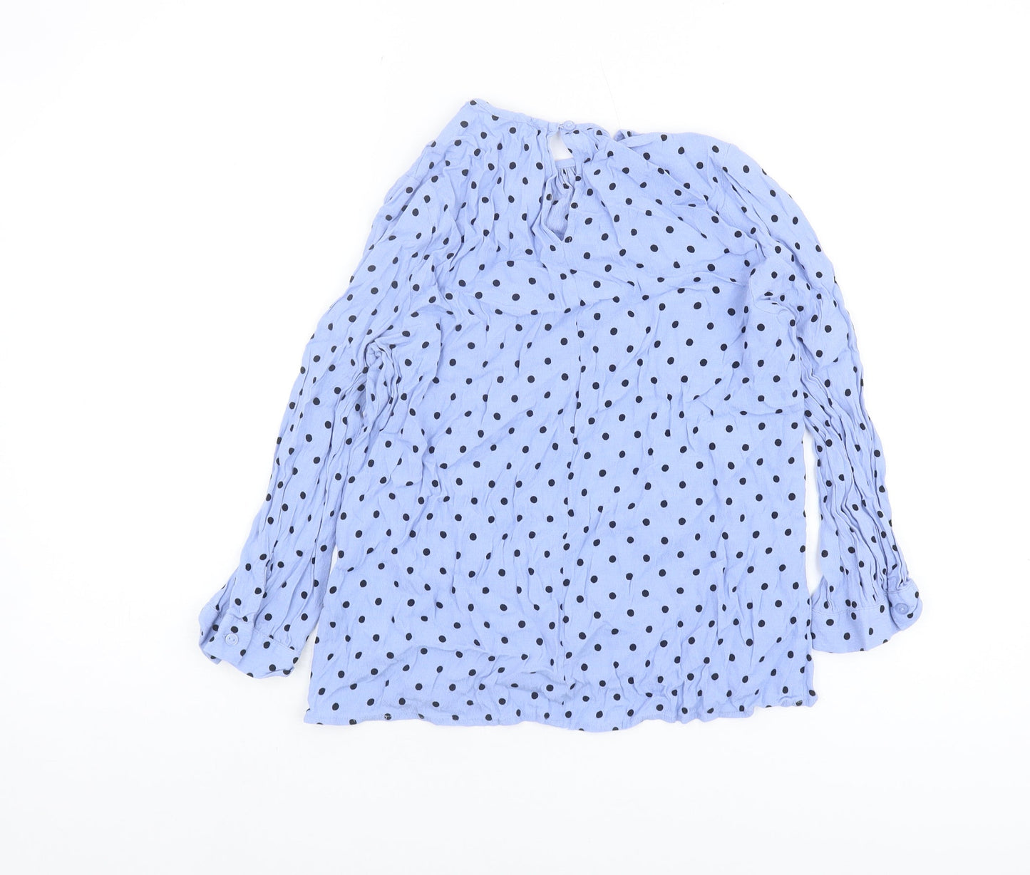 Womens UK Size 12 Warehouse Blue Basic Blouse
