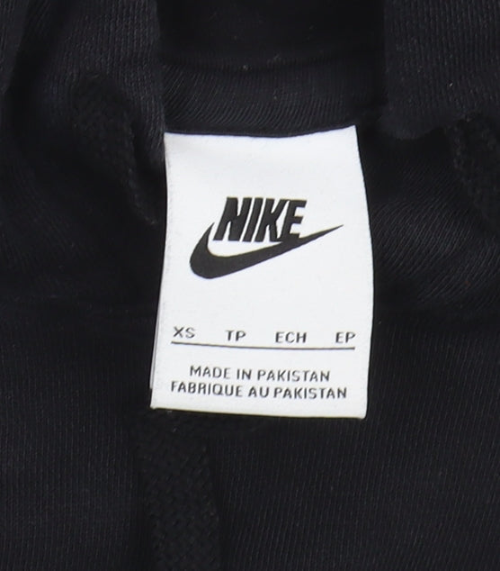 Mens UK Size XS Nike Black Pullover Hoodie