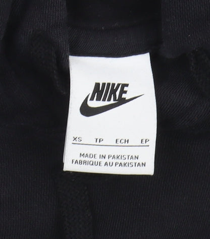 Mens UK Size XS Nike Black Pullover Hoodie