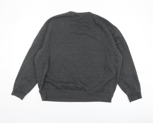 Unisex Adults UK Size L Disney Grey Pullover Sweatshirt