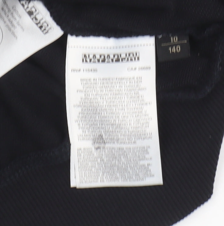 Napapijri Boys Black Pullover Sweatshirt 10-11 Years