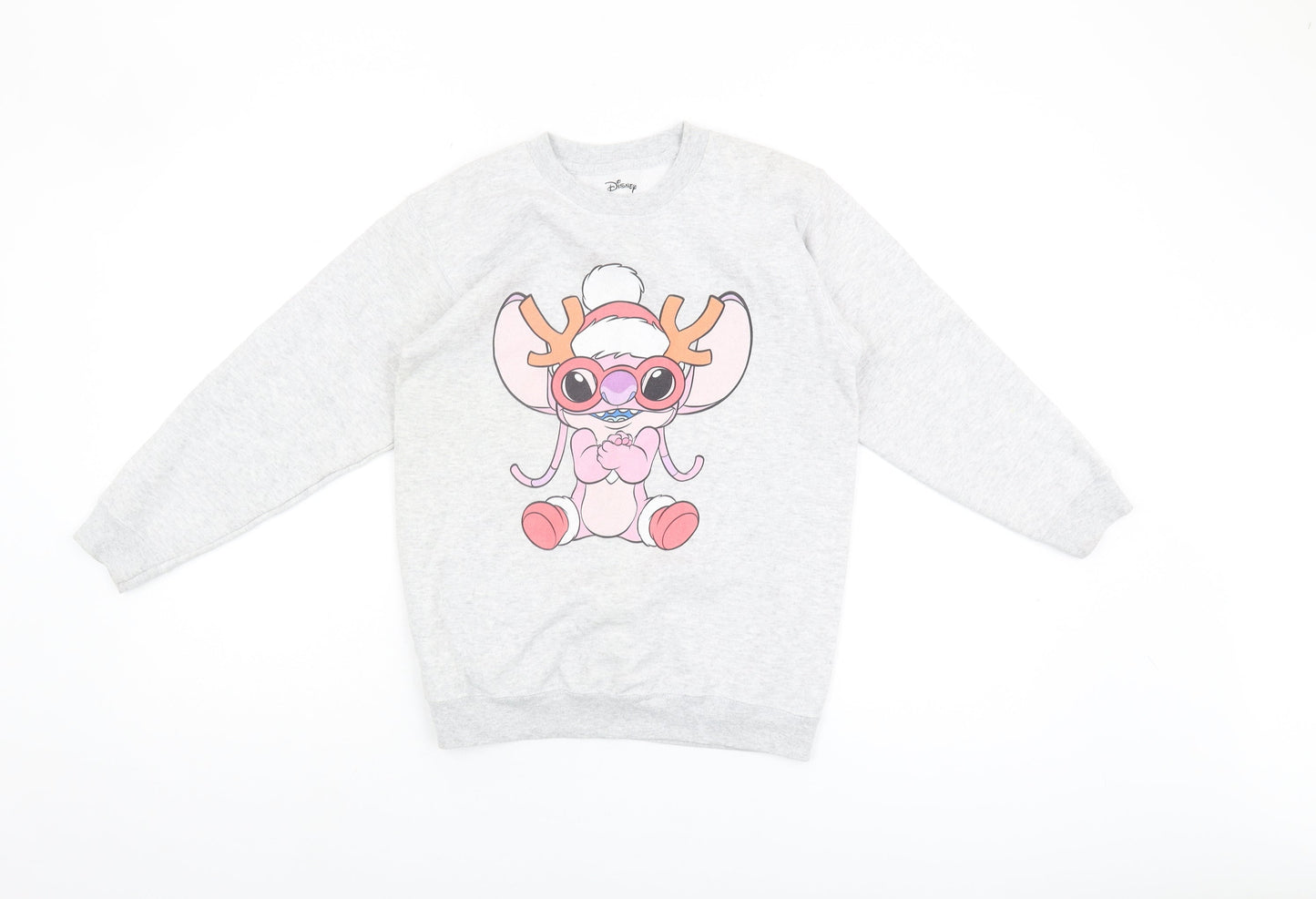 Unisex Adults UK Size L Disney Grey Pullover Sweatshirt