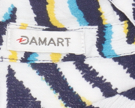 Damart Women's Multicoloured Size 22 Animal Print Blouse