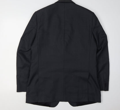 Mens UK Size 40 Pierre Cardin Regular Blue Suit Jacket