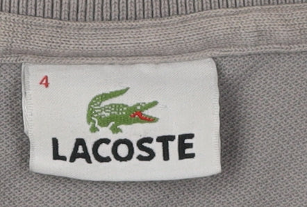 Lacoste Men’s Grey Polo Shirt Size 4 Casual