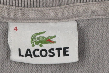 Lacoste Men’s Grey Polo Shirt Size 4 Casual