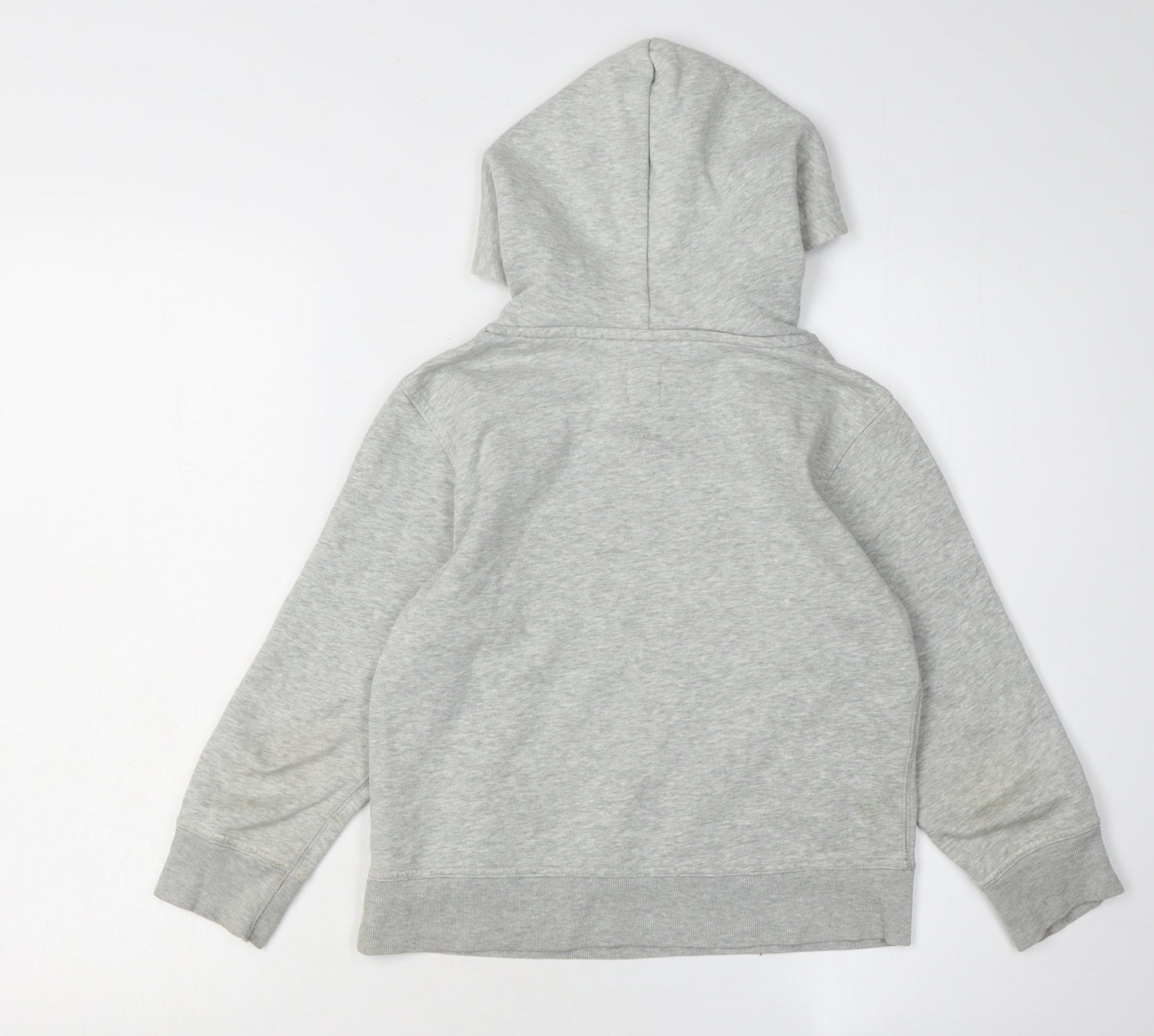 Gap Boys Grey Logo Pullover Hoodie - Size 6-7 Years