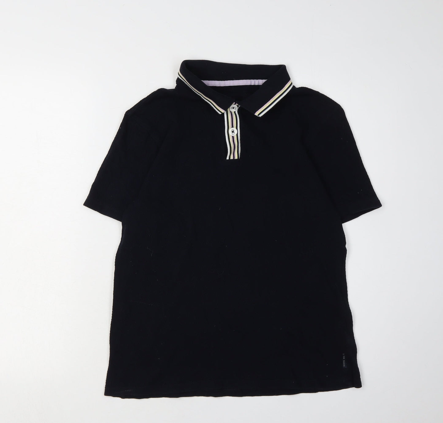 Ted Baker Men's Black Polo Shirt, Medium, Solid