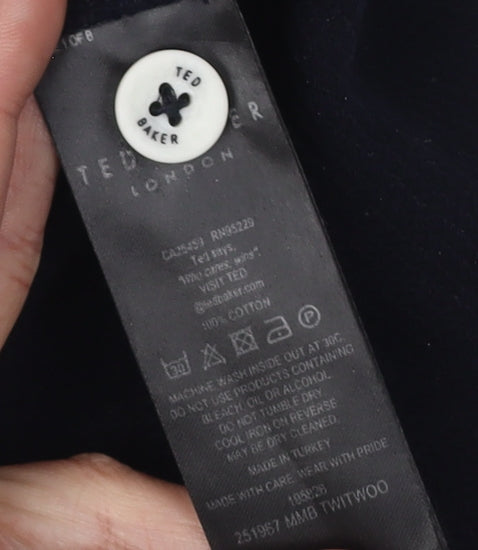 Ted Baker Men's Black Polo Shirt, Medium, Solid