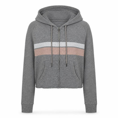 Womens UK Size XS Hollister Grey Full Zip Hoodie