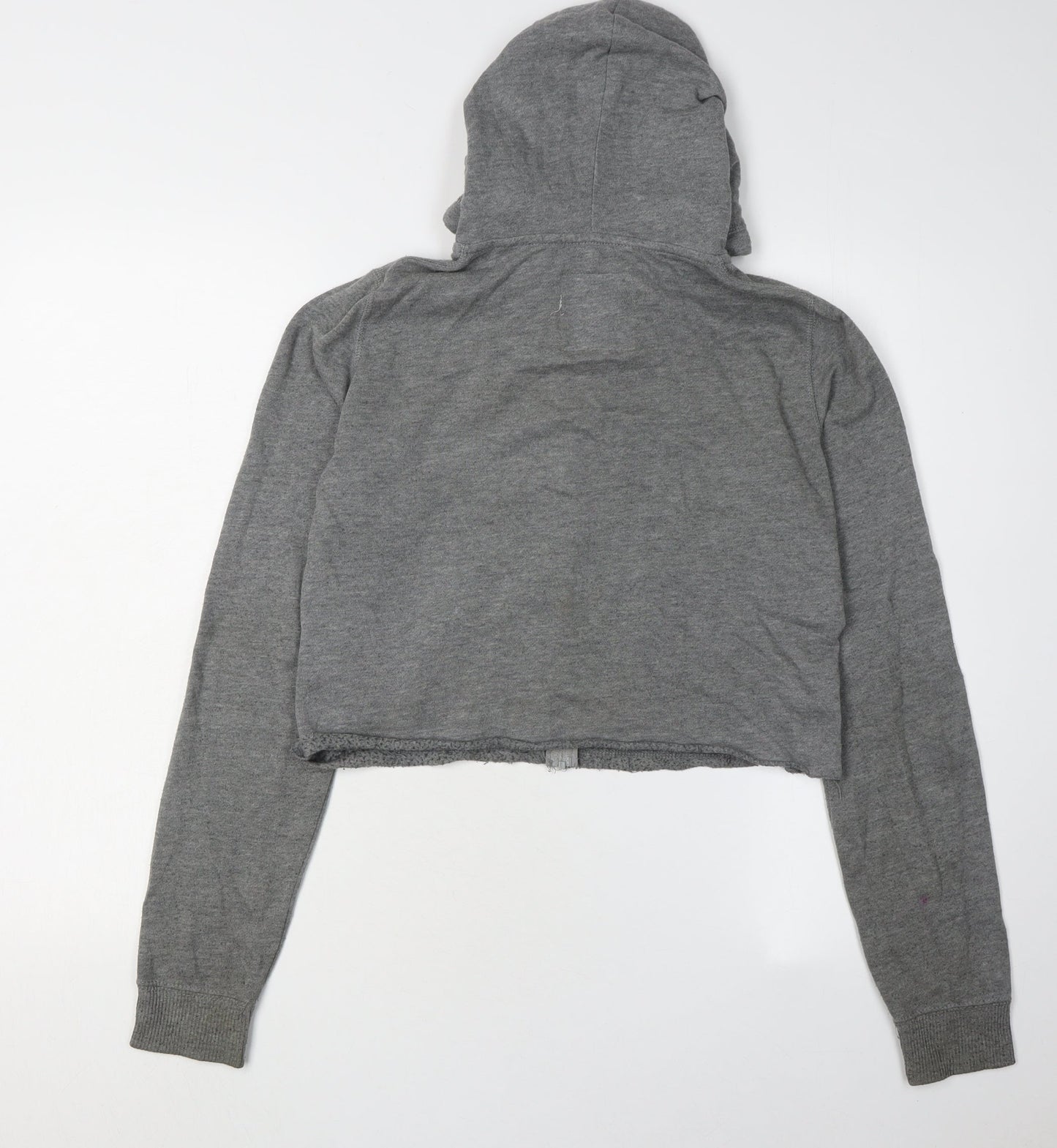 Hollister Grey Full Zip Hoodie Women XS