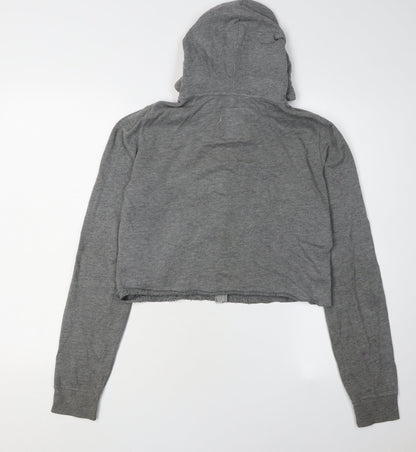 Hollister Grey Full Zip Hoodie Women XS